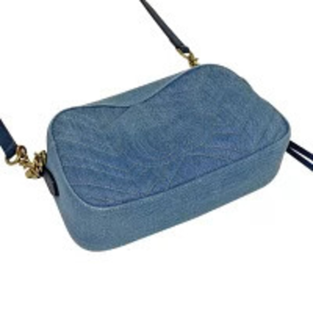 Gucci Crossbody Blue GG Chain Shoulder Marmont Bag GG Double Denim Blue